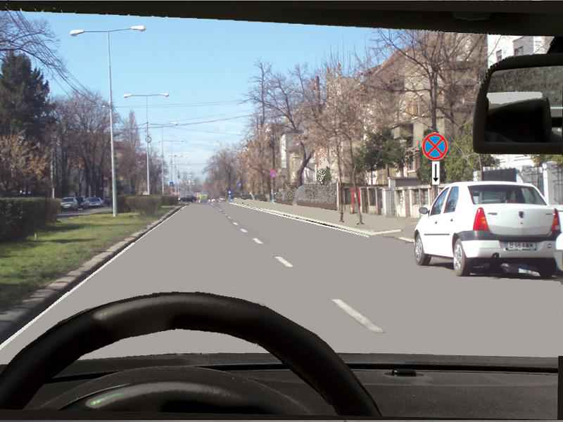 Autoturismul alb din dreapta dvs. a oprit regulamentar?